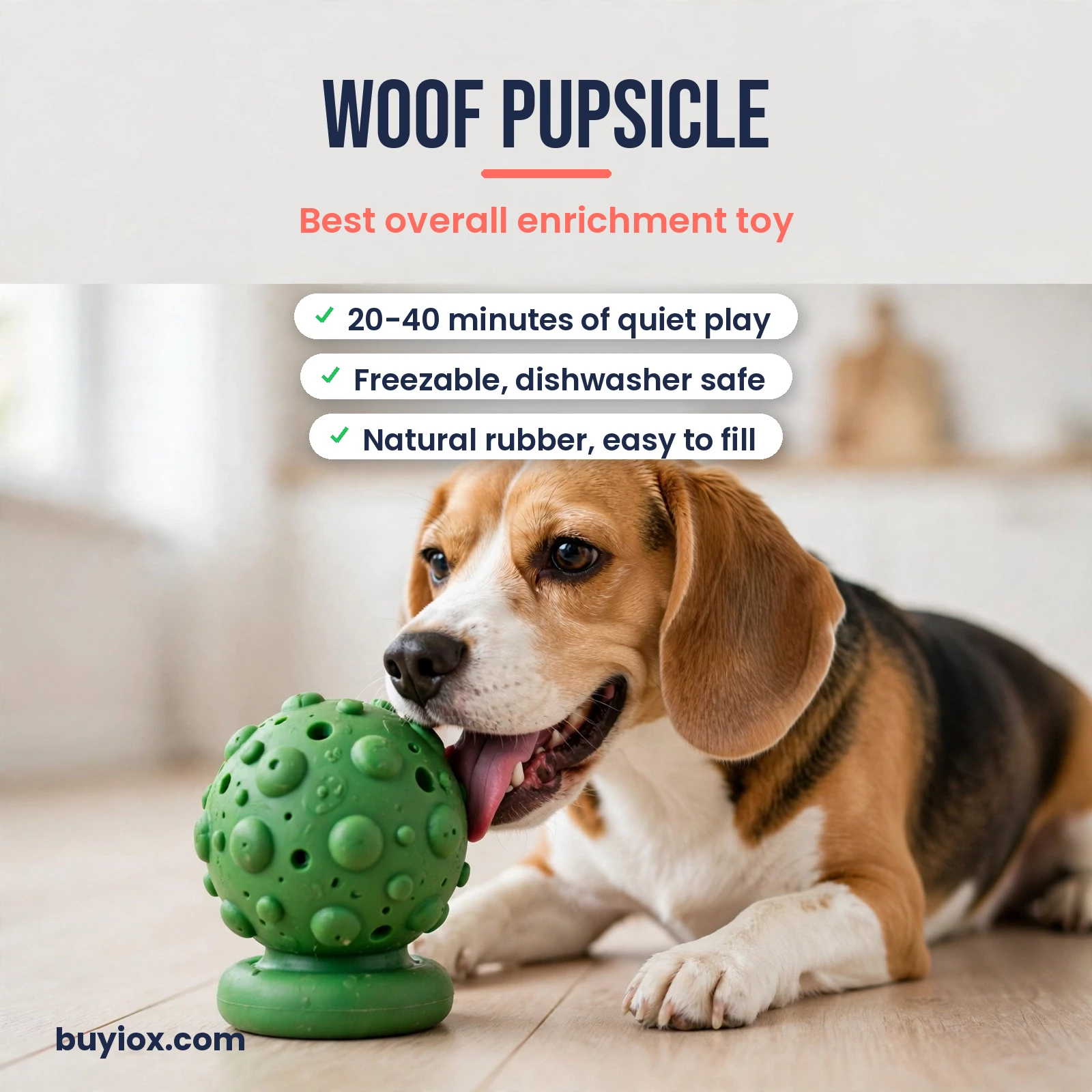 WOOF Pupsicle freezable dog treat toy