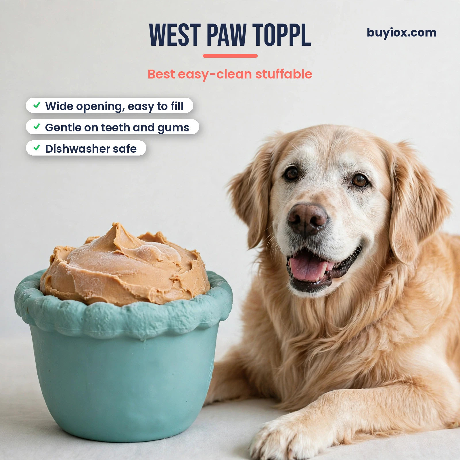 West Paw Toppl stuffable dog toy