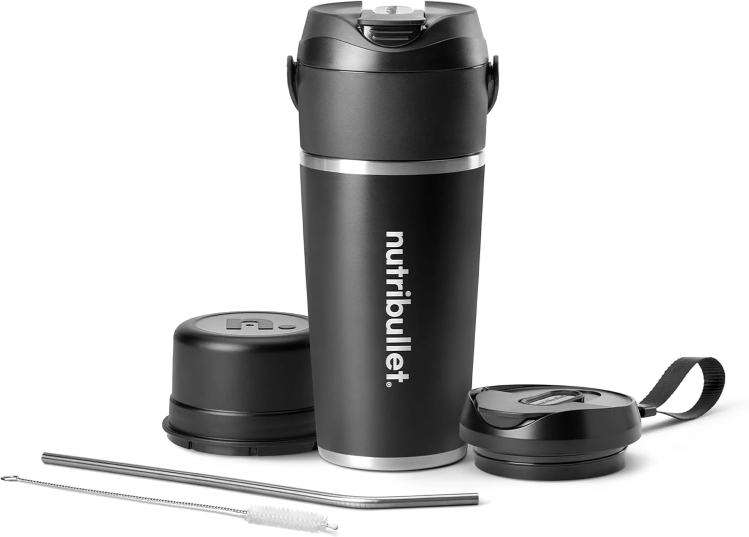 nutribullet Flip portable blender with insulated stainless steel tumbler