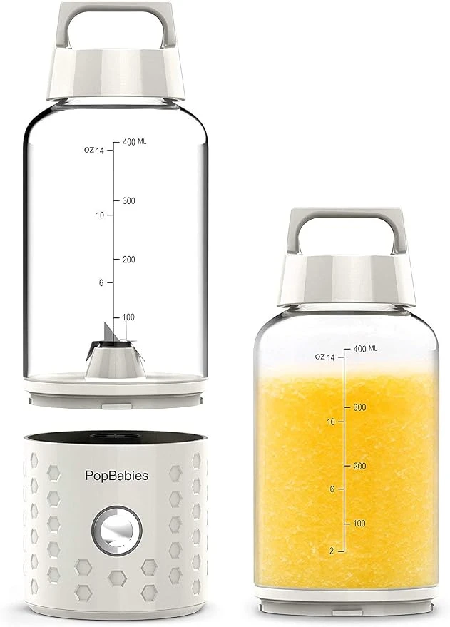 PopBabies portable blender with detachable cup and USB charging
