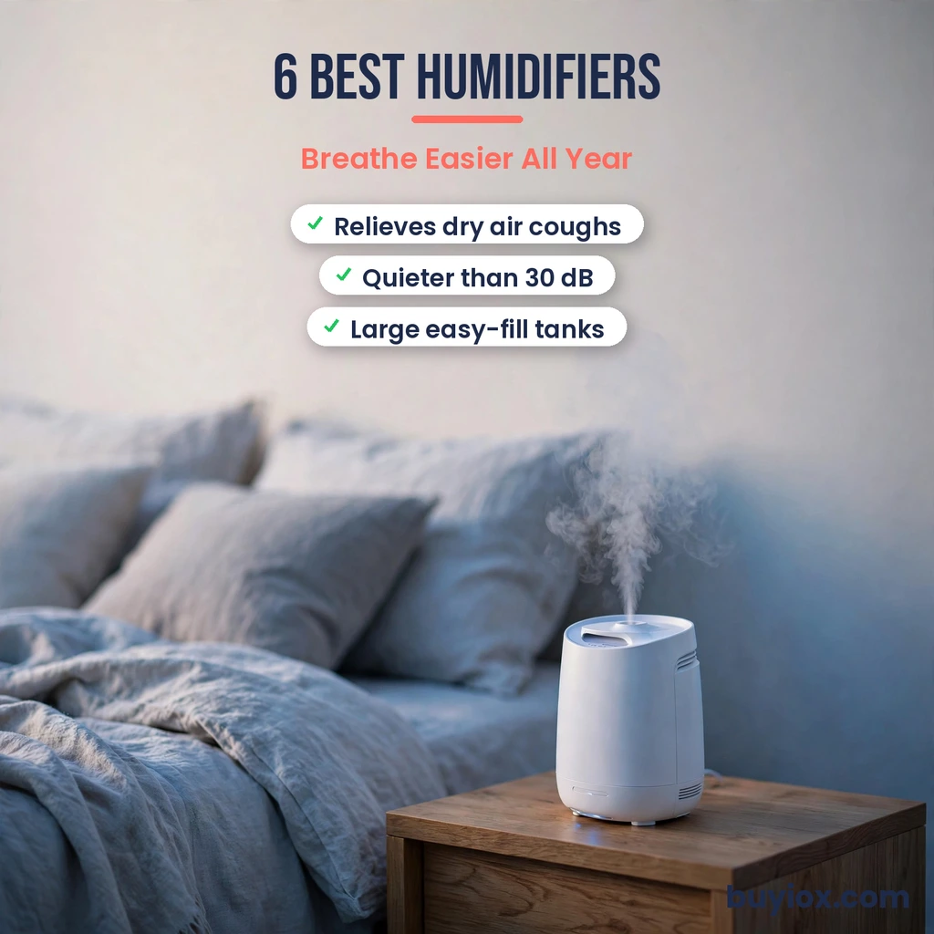 6 best humidifiers for bedrooms