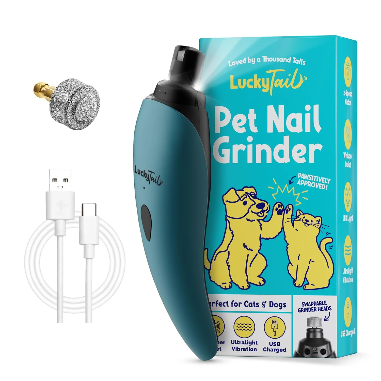 LuckyTail Pet Nail Grinder