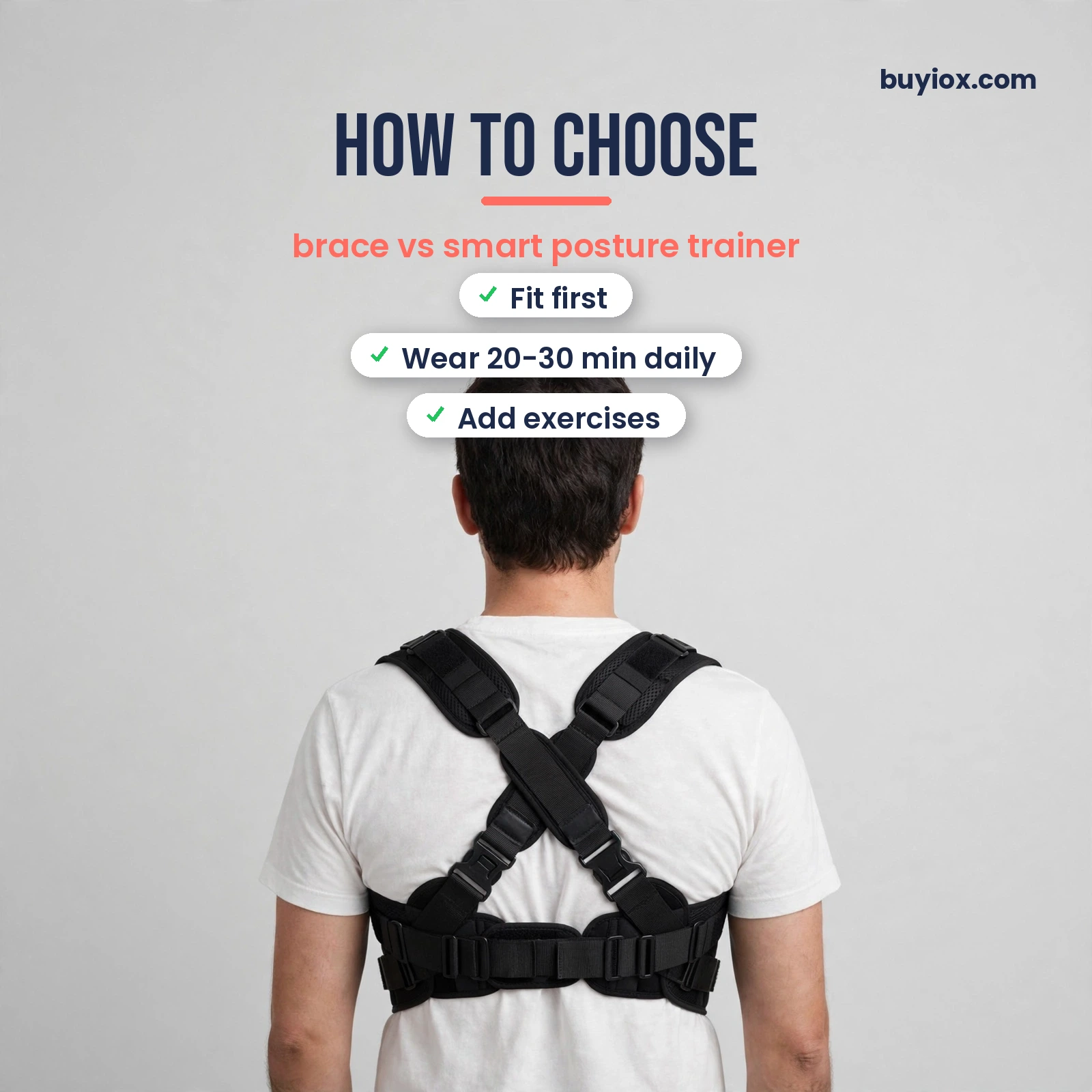 How to choose a posture corrector - brace vs smart posture trainer