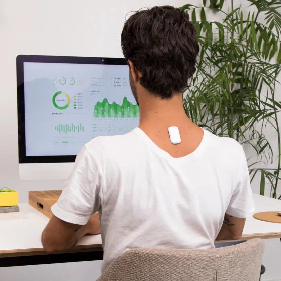 Upright GO 2 smart posture trainer device worn on the upper back