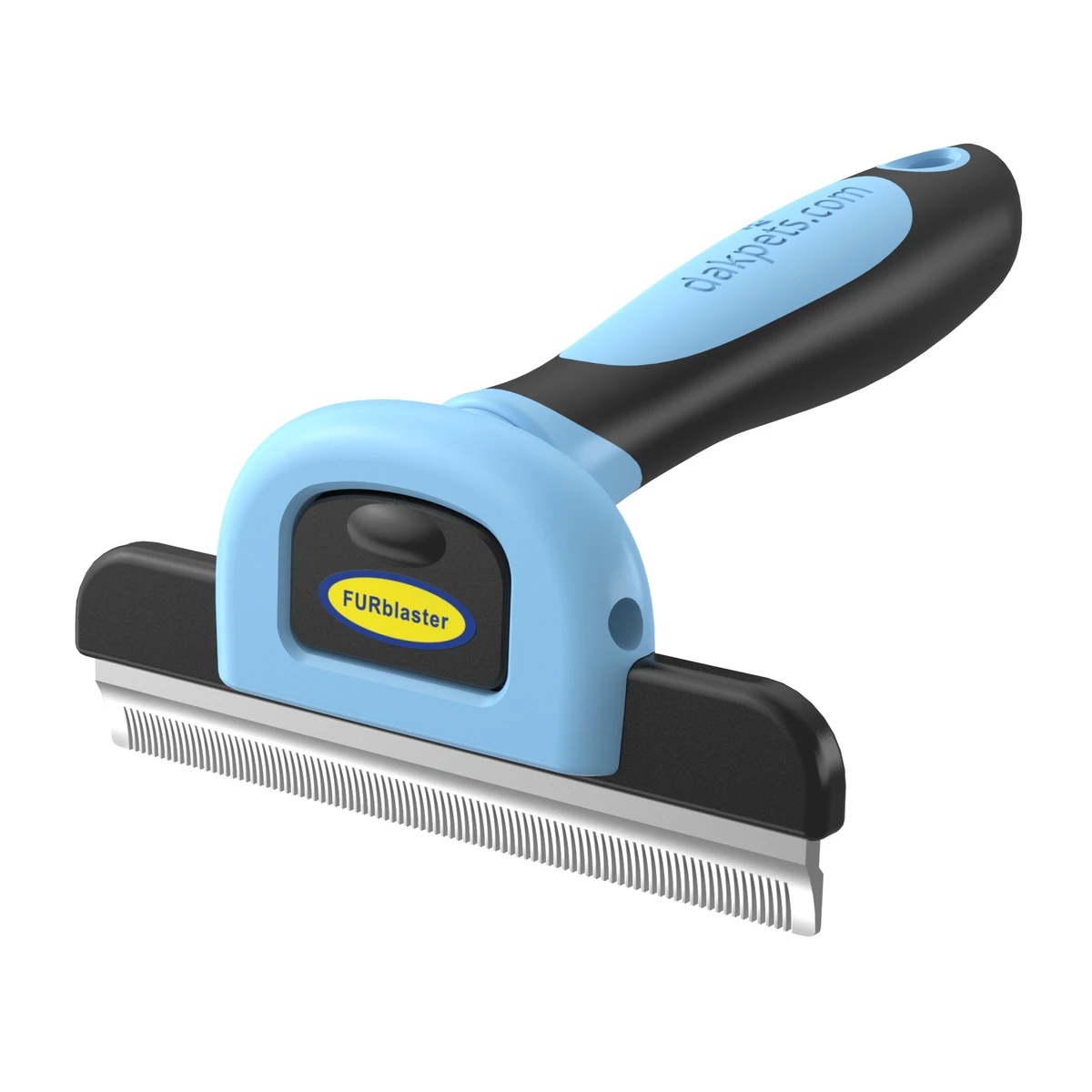 DakPets Deshedding Tool with 100mm replaceable stainless steel comb and quick-release button