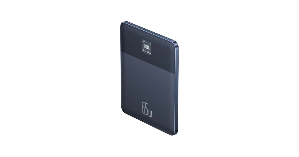 Baseus Blade 2 12000mAh 65W ultra-slim power bank with digital display