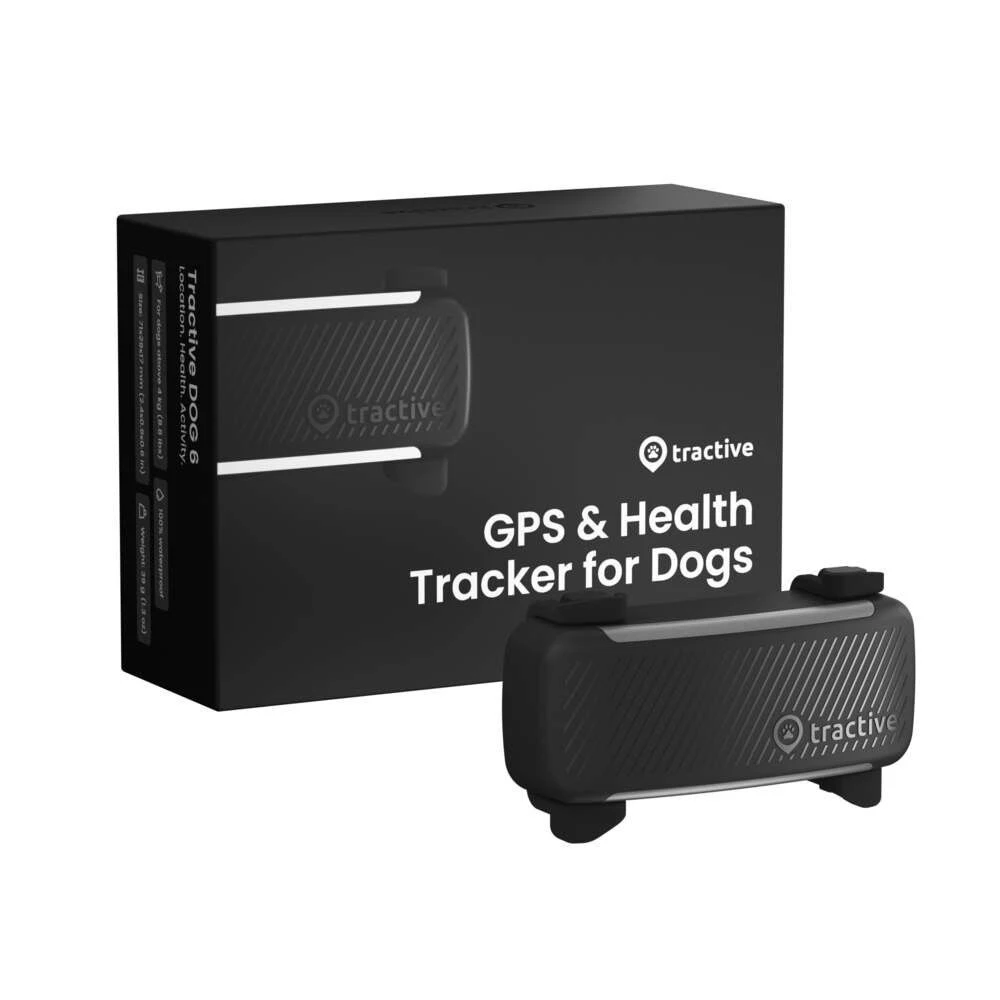 Tractive DOG 6 GPS and health tracker for dogs with retail box