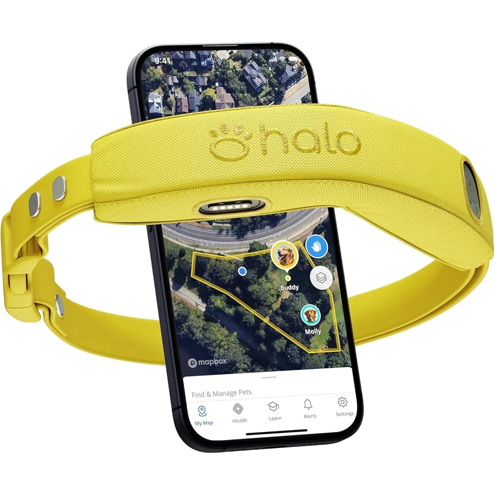 Halo Collar 4 GPS wireless dog fence collar with virtual fence app
