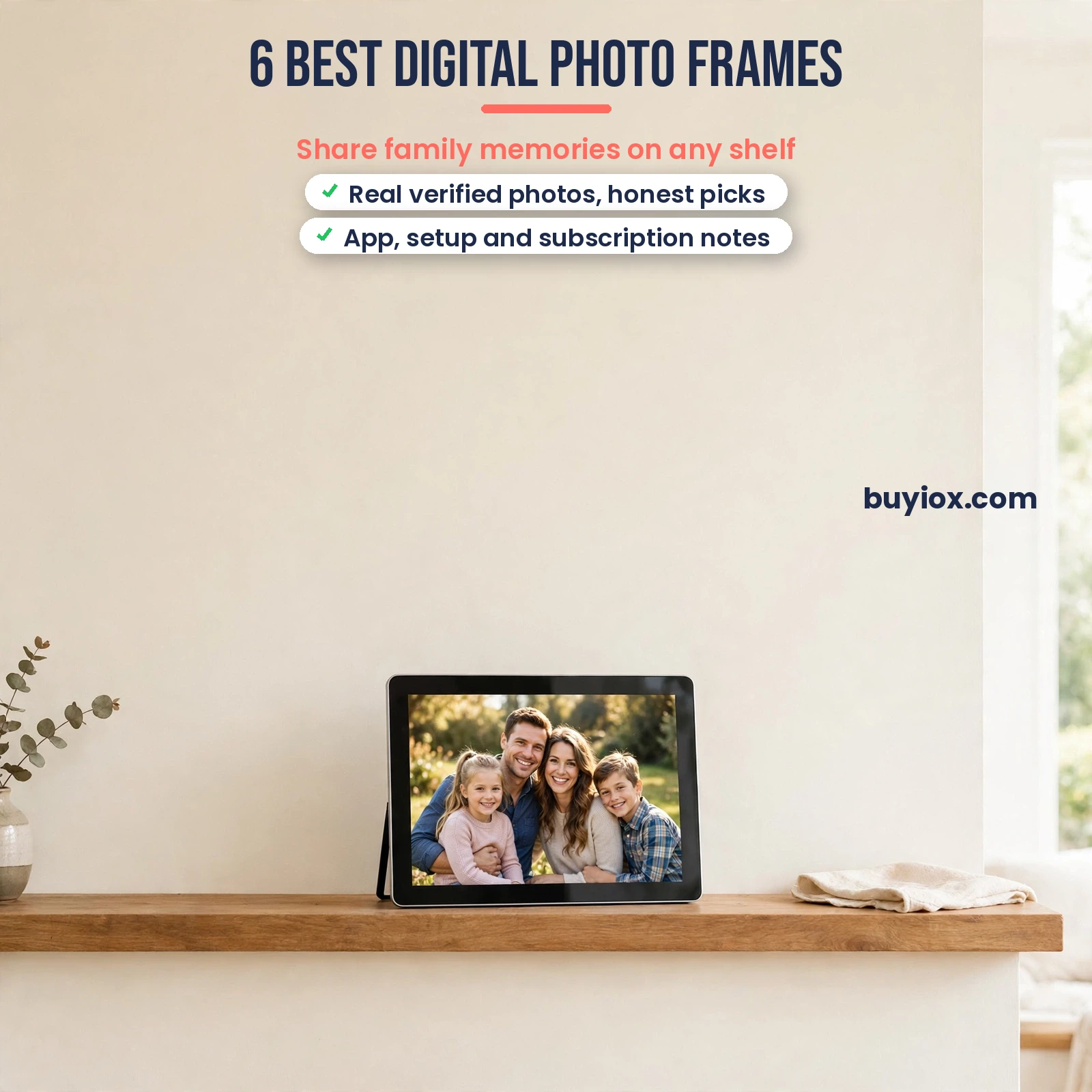 6 best digital photo frames for sharing family memories - researched picks with real specs