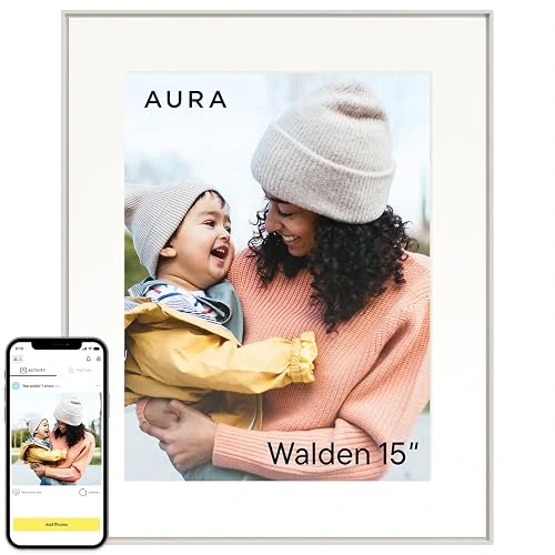 Aura Walden 15-inch WiFi digital frame with 1600x1200 display