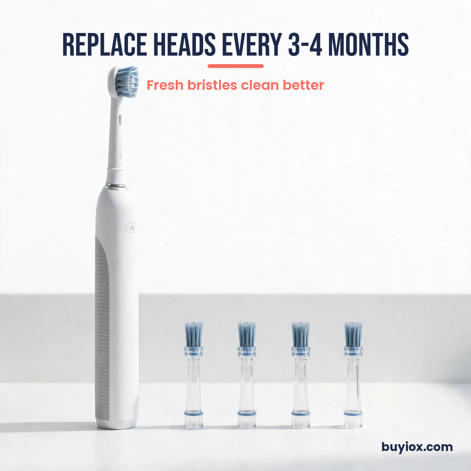 Electric toothbrush with replacement heads Electric toothbrush with replacement brush heads