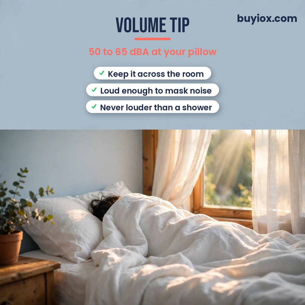White noise volume tip